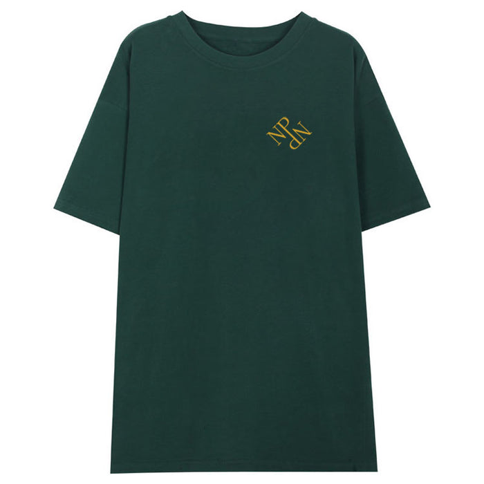 Dark Green High Street T shirt Women Student Loose Top Small Short Sleeve T shirt Supply