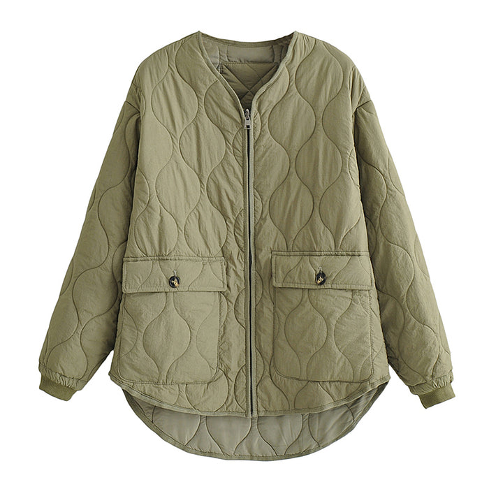 Autumn Winter Jacket Cotton Padded Double Sided Wear Cotton Coat Jacket