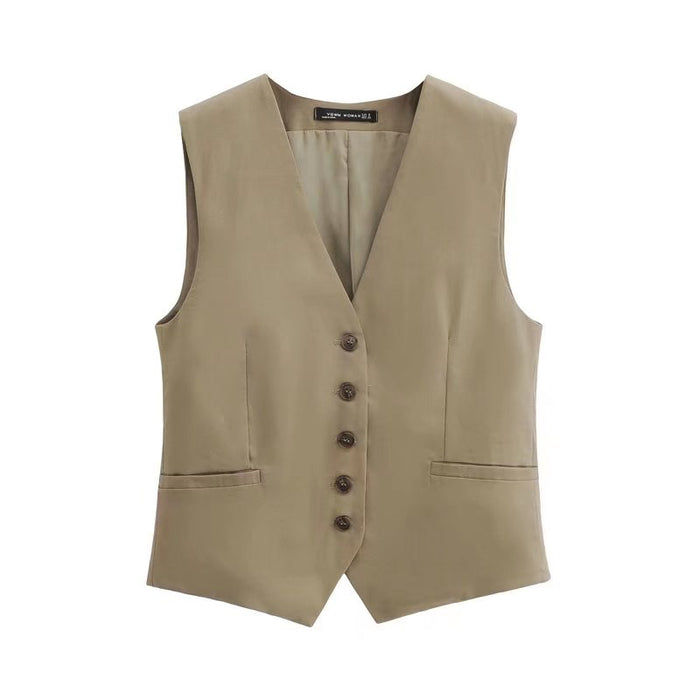 Vest Spring Women Clothing Small Slim Bottoming Vest