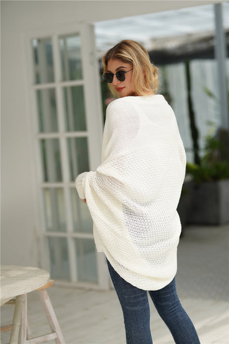 Autumn Winter Batwing Sleeve Long Knitted Cardigan Sweater Women Coat Women Sweater Women