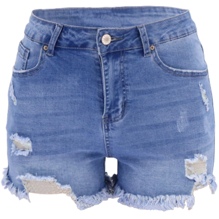 New summer  Ripped High Waist Women Denim Shorts