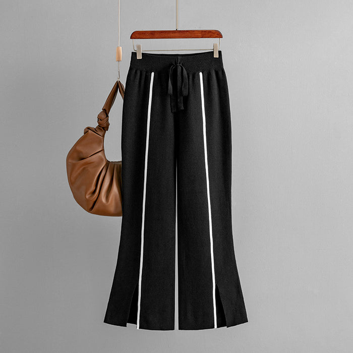 Trousers Women Autumn Winter Straight Loose Wide Leg Pants Casual Long Pants