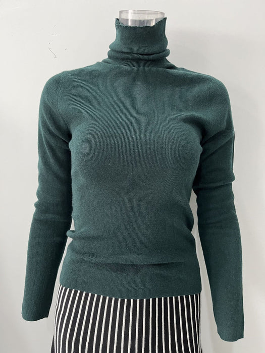 Autumn Winter Heap Collar Long Sleeves Wool Blended Stretch Slim Fit Pullover Knitting Sweater Bottoming Shirt