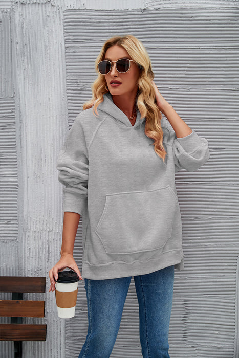 Hoodie Autumn Winter Trendy Loose Pockets Hooded Sweater for Women