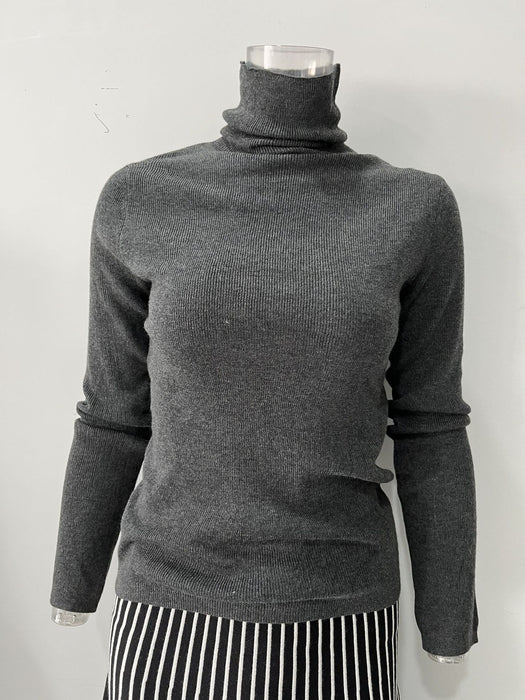 Autumn Winter Heap Collar Long Sleeves Wool Blended Stretch Slim Fit Pullover Knitting Sweater Bottoming Shirt