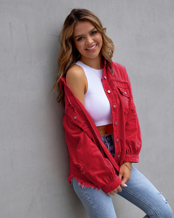 Arrival Multicolor MidLength Ripped Loose Denim Jacket Women Jacket Women