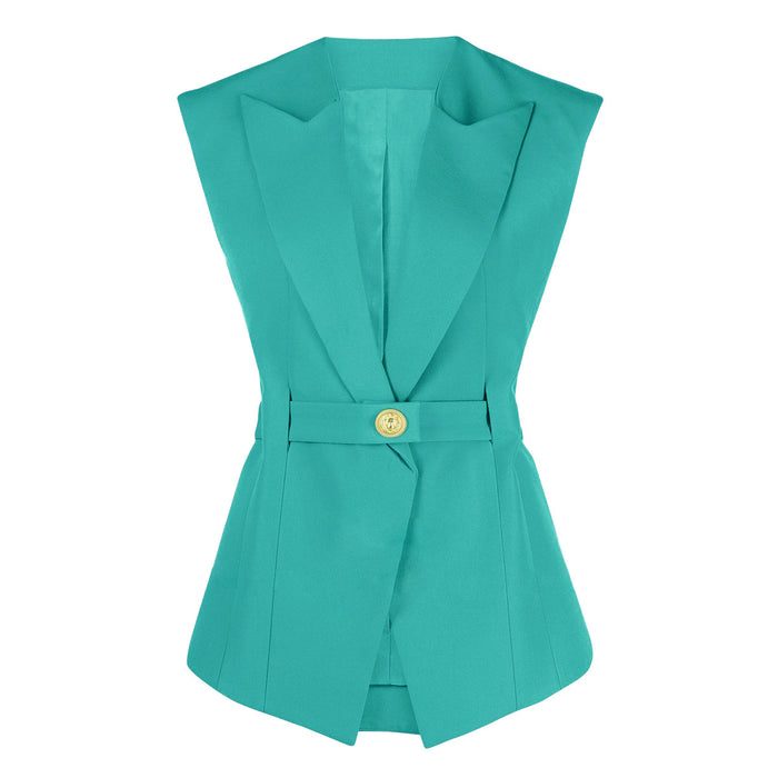 Summer Sleeveless Slim Fit Office Women Business Vest Women