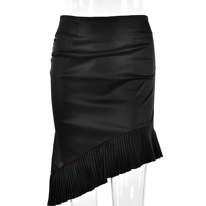 Summer Pleated Skirt Women Sexy All Matching Slim Fit Fishtail Skirt