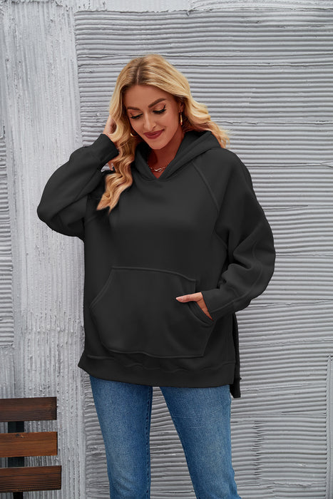 Hoodie Autumn Winter Trendy Loose Pockets Hooded Sweater for Women