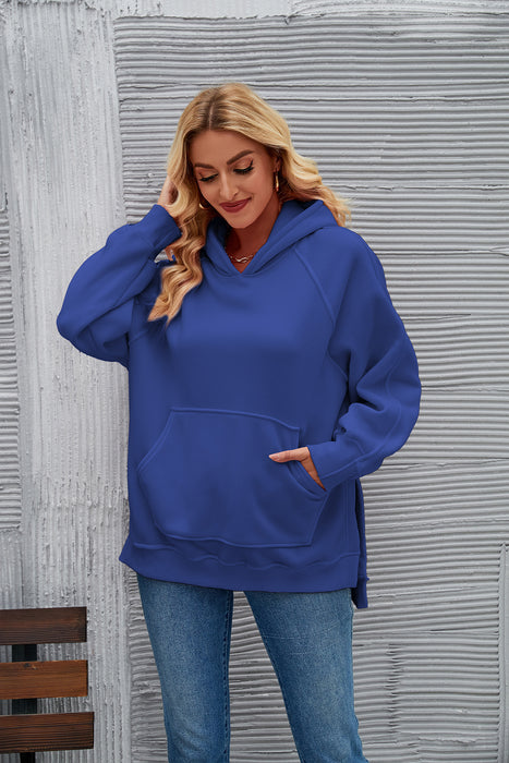 Hoodie Autumn Winter Trendy Loose Pockets Hooded Sweater for Women