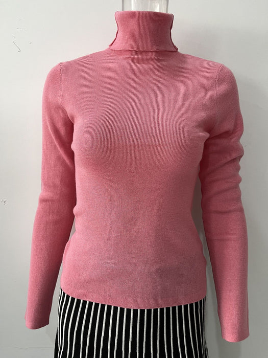 Autumn Winter Heap Collar Long Sleeves Wool Blended Stretch Slim Fit Pullover Knitting Sweater Bottoming Shirt