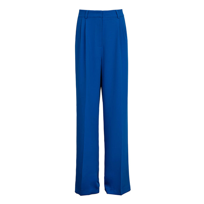 Spring Office High Waist Loose Klein Blue Casual Trousers Drooping Wide Leg Pants Women Work Pant