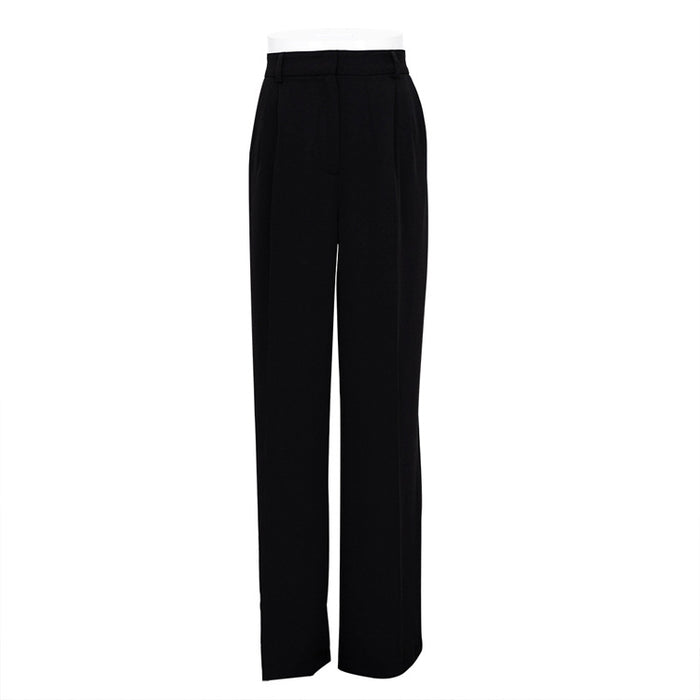 Spring Office High Waist Loose Klein Blue Casual Trousers Drooping Wide Leg Pants Women Work Pant