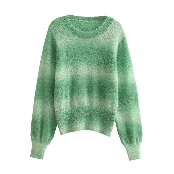 Autumn Winter Women Clothing round Neck Long Sleeve Sweater