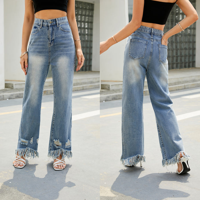 Wish New Tassel Denim Trousers New Denim