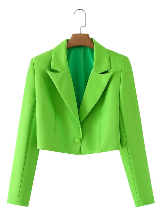 Spring Women Clothing Solid Color Single Button Blazer Irregular Asymmetric Skirt Short Suit