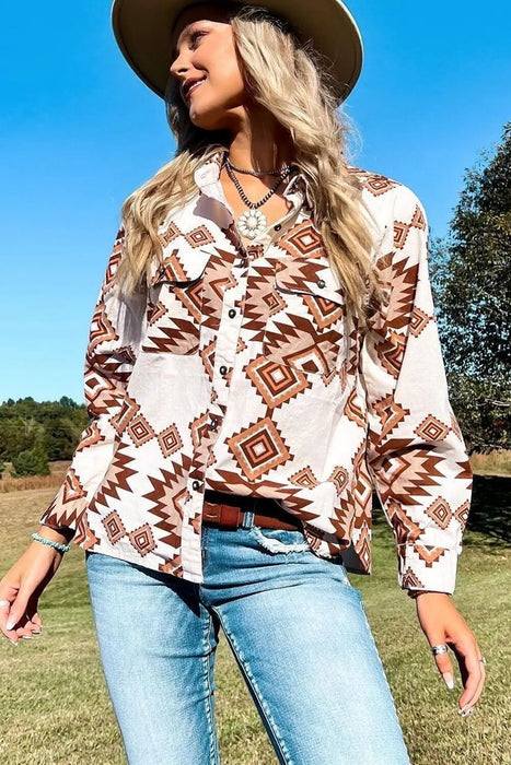 Rhombus Shirt Spring Autumn Fashionable Loose All Match Long Sleeve Single Breasted Collared Shirt Women