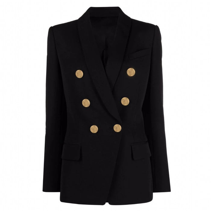 Spring Autumn Advanced Women  Blazer Classic Green Collar Blazer High Quality