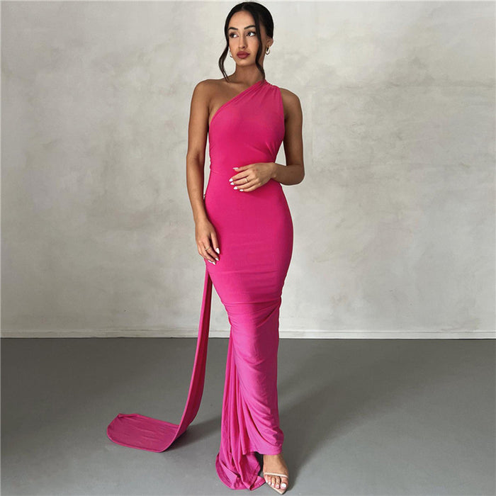 Summer Women  Clothing Sexy Backless Halter Sheath Slim Fit Evening Dress Dress for Women