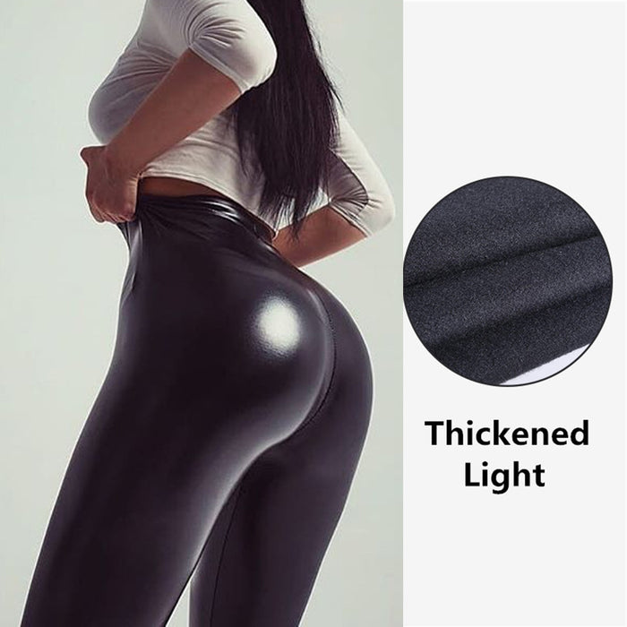 Multi-Color Leather Pants Women Leggings Women Four-Sided Stretch Hip Lifting Faux Leather High Waist