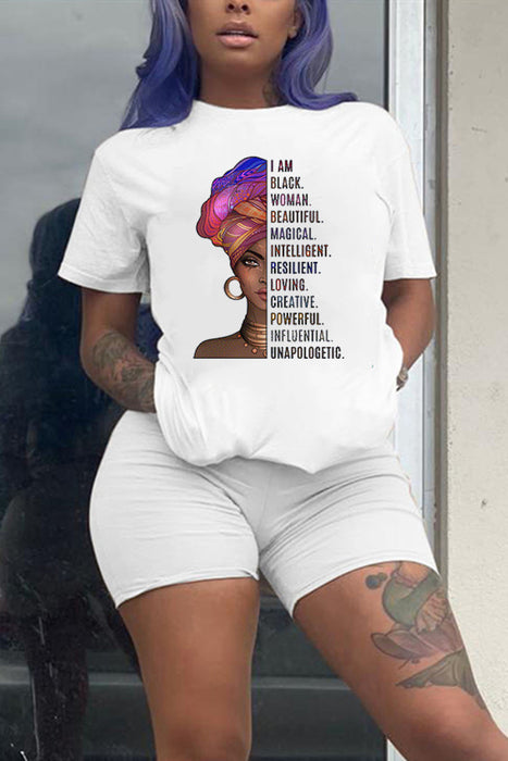 Summer Women T shirt Short Sleeve Women Top Printed One Piece Women Clothing