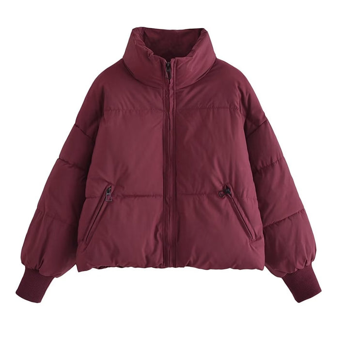 Autumn Winter Women Clothing Urban Casual Loose Cotton Padded Jacket Cotton Padded Coat