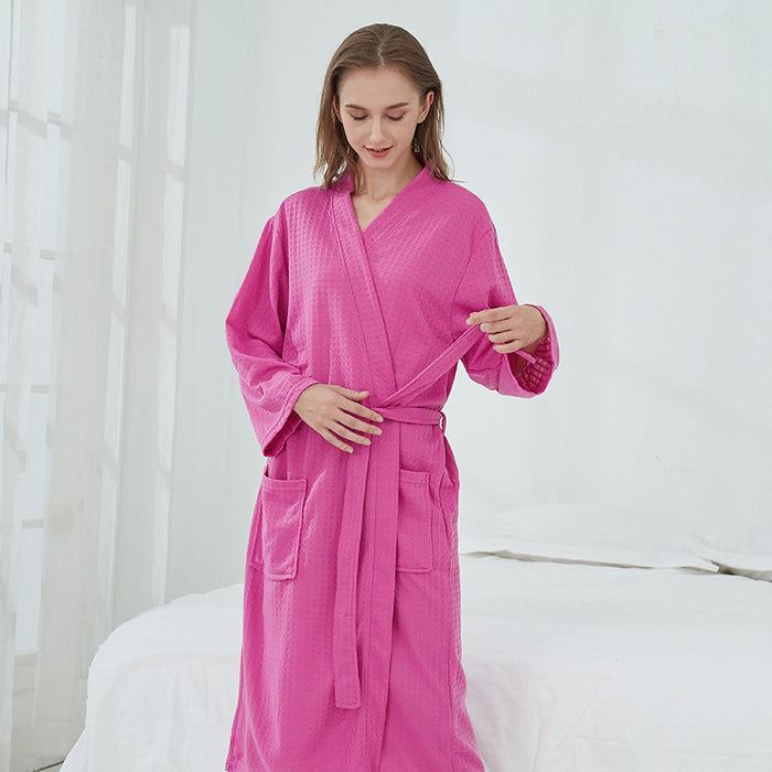 Sauna Clothes Women Thin Robe Long Couple Home Wear Hotel Bathrobe