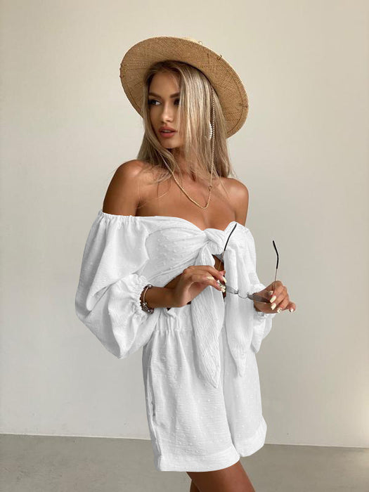 High Sense Summer Casual Shorts Suit Women two piece set