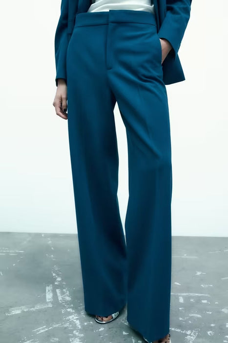 Women Wide Leg Pants High Waist Drooping Spring Summer Loose Slimming Straight Casual Mopping Chiffon Work Pant