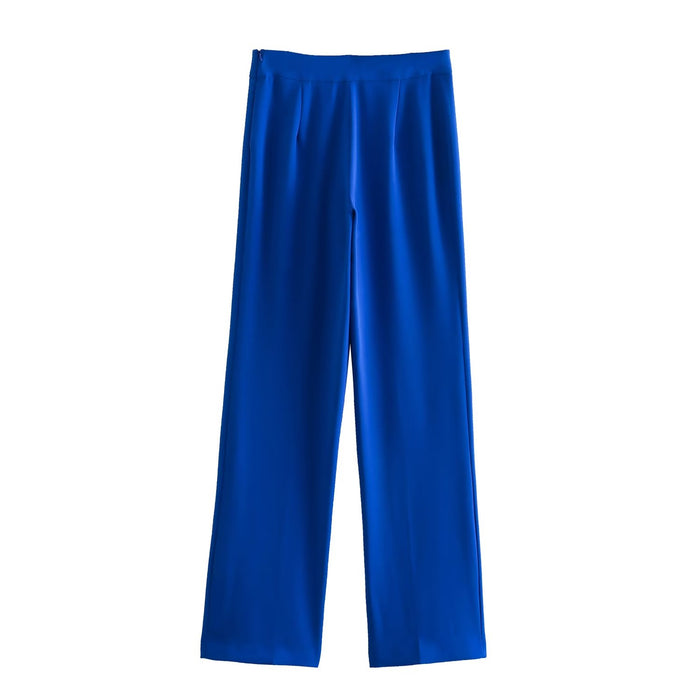 F00173124 Women High Waisted Slacks Trousers