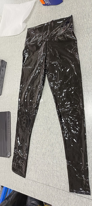 Coated Mirror High Elastic Leggings Sexy High Waist Latex Bright Leather Women Trousers