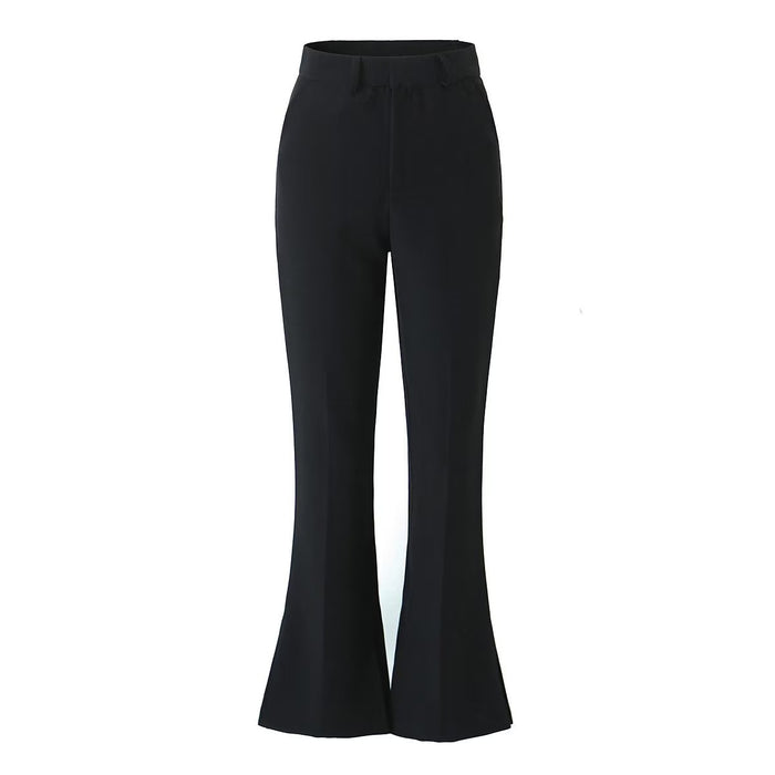 Fall Sexy Long Skinny Stretchy Slimming Mop Trousers High Waist Drooping Bootleg Pants Women