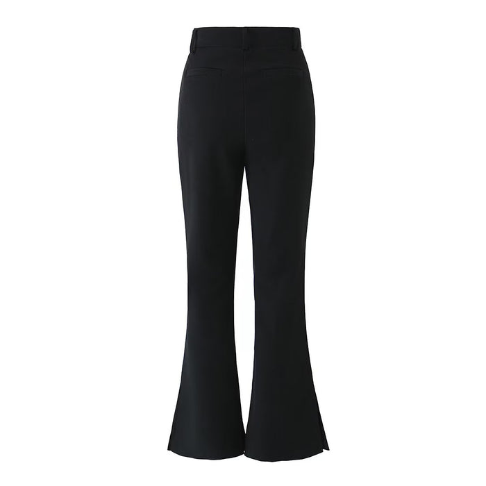 Fall Sexy Long Skinny Stretchy Slimming Mop Trousers High Waist Drooping Bootleg Pants Women