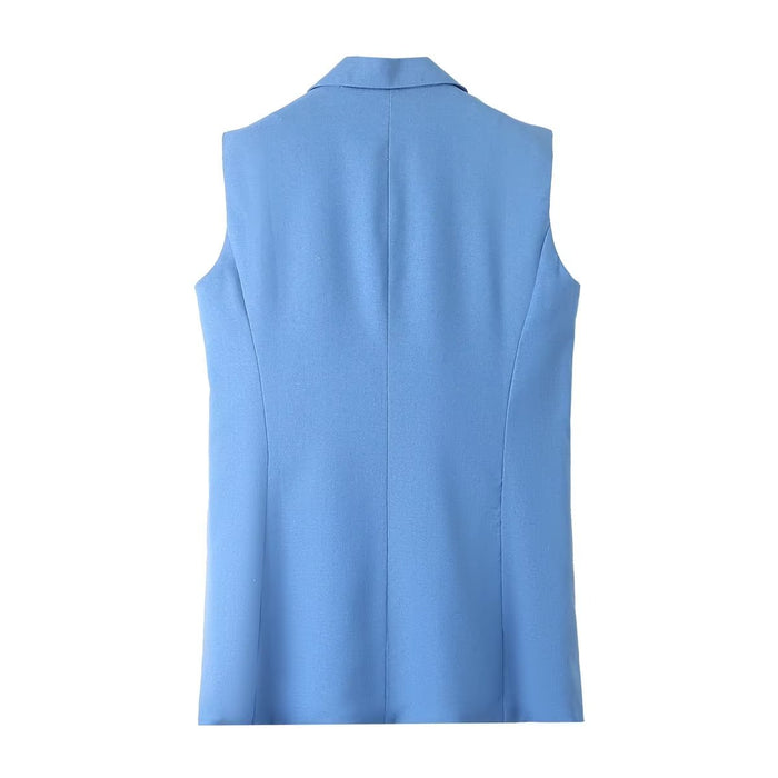 Women Clothing Summer Solid Color Vest