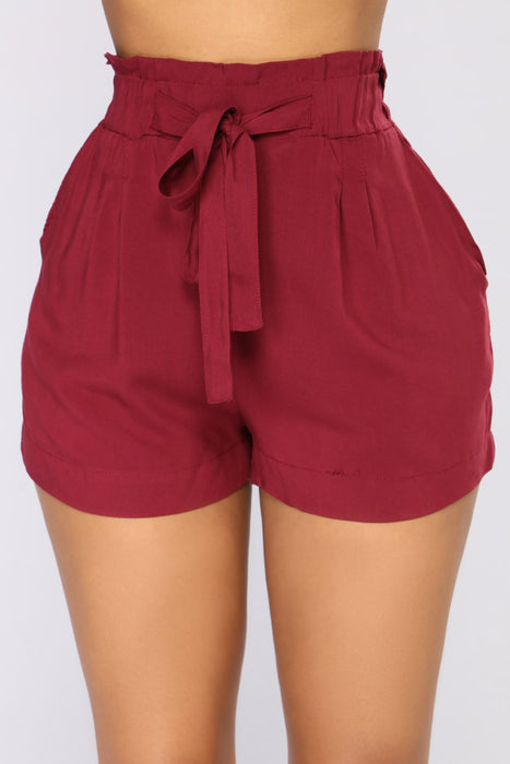 Summer New Ruffled Tied A line Shorts Beach Pants