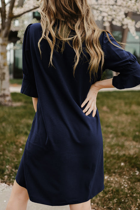 Solid Color Shirt Dress Women Spring Summer Solid Color Simple Casual Ice Silk Wrinkle Dress Women