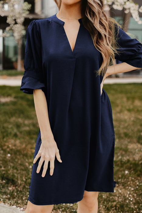 Solid Color Shirt Dress Women Spring Summer Solid Color Simple Casual Ice Silk Wrinkle Dress Women