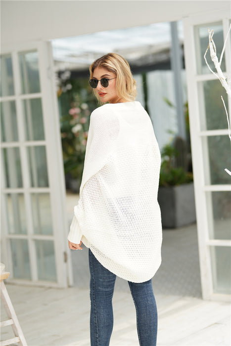 Autumn Winter Batwing Sleeve Long Knitted Cardigan Sweater Women Coat Women Sweater Women