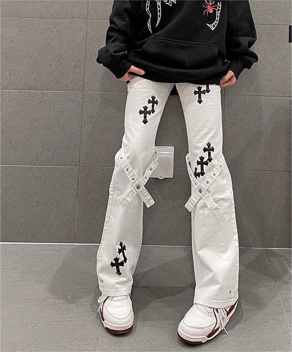 Niche Jeans Women High Waist Thin Looking Loose Straight Wide Leg Pants Women Casual Pants