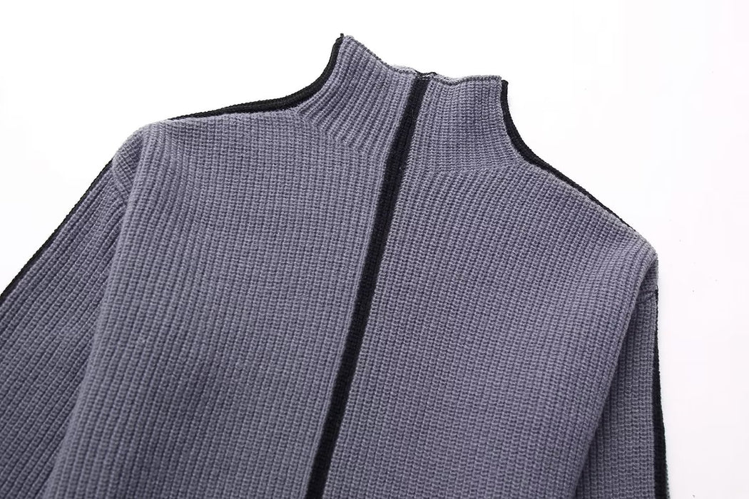 Winter Half Turtleneck Pullover Knitted Sweater