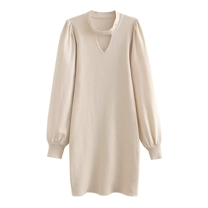 Autumn Winter Women's Long Sleeve Dress Sweater