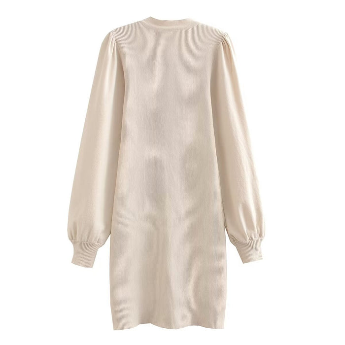 Autumn Winter Women's Long Sleeve Dress Sweater