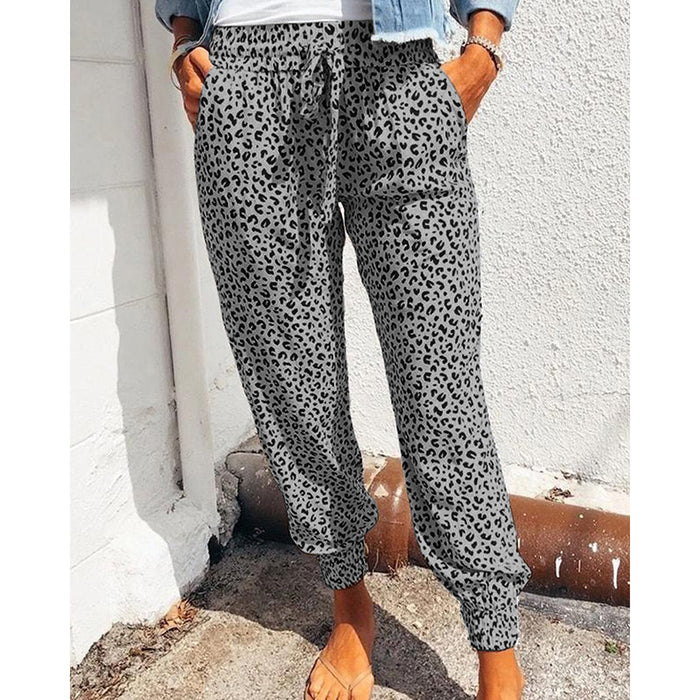 Summer Women Clothing Popular Loose Floral Print Casual Pants