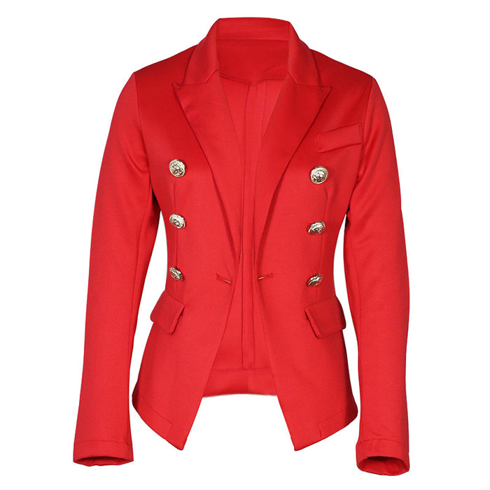 Women Solid Color Fashionable Casual Short Blazer