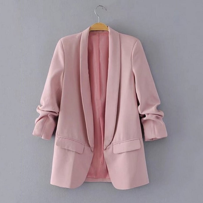 Professional Slim Fit Green Collar Casual Spring Autumn plus Size Blazer Women Blazer