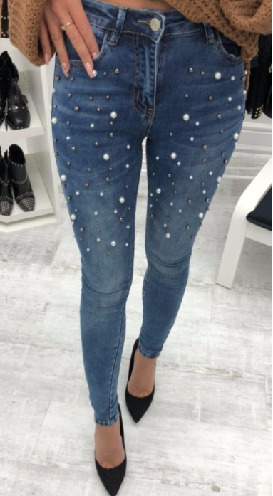 Celebrity Bead Soft Stretch Slim Fit Skinny Pants