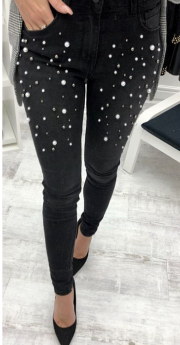 Celebrity Bead Soft Stretch Slim Fit Skinny Pants