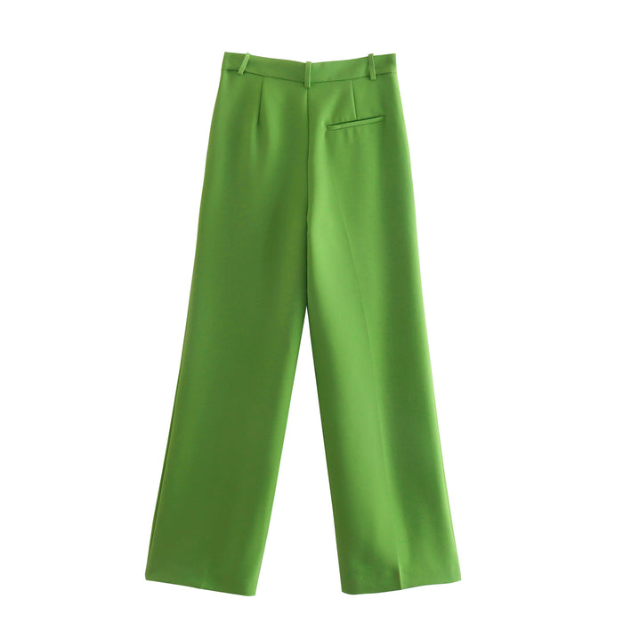 Spring Retro Loose-Fitting Slimming Straight Pants Trousers Female