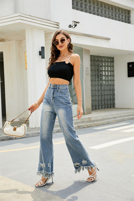 Wish New Tassel Denim Trousers New Denim