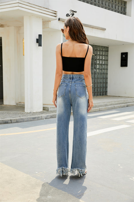 Wish New Tassel Denim Trousers New Denim